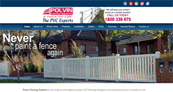 Desktop Screenshot of polvinfencing.com.au